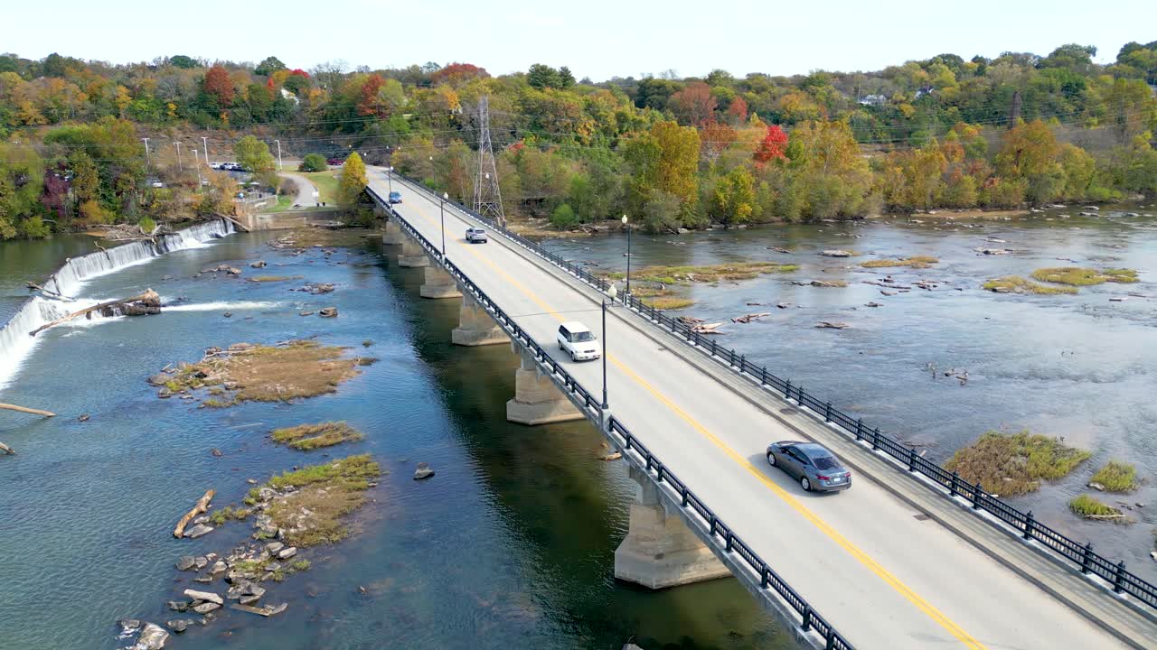 Adjacent to the Union Street Bridge in Danville VA