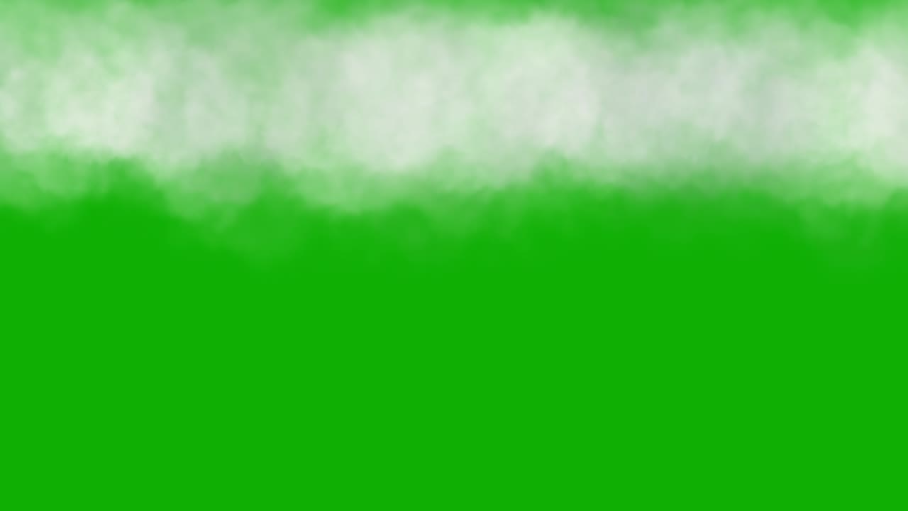 nubes blancas en movimiento gráficos de movimiento con fondo de pantalla verde