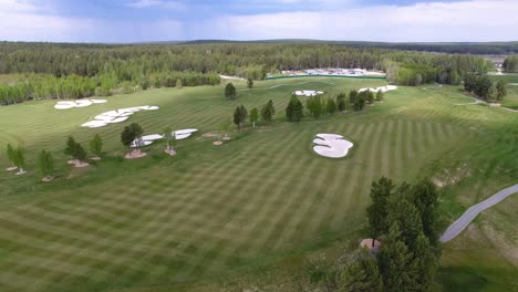 aerial view of a beautiful golf course