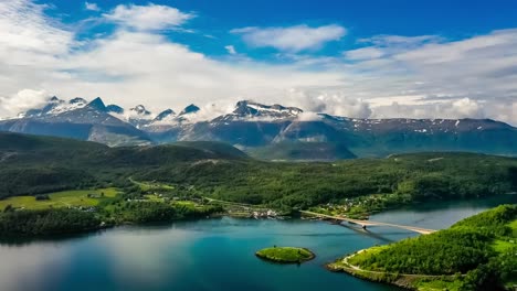 Schöne-Natur-Norwegen-Naturlandschaft.-Strudel-Des-Strudels-Von-Saltstraumen,-Nordland,-Norwegen