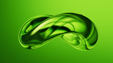 abstract green gradient glass background, 3d rendering.