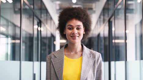 black businesswoman in the office