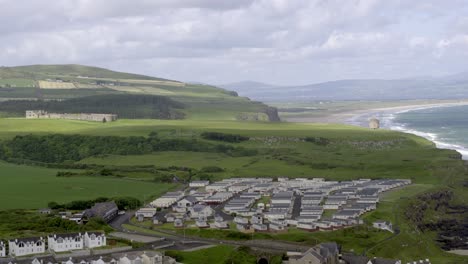 castlerock town and beach on the north coast of northern ireland