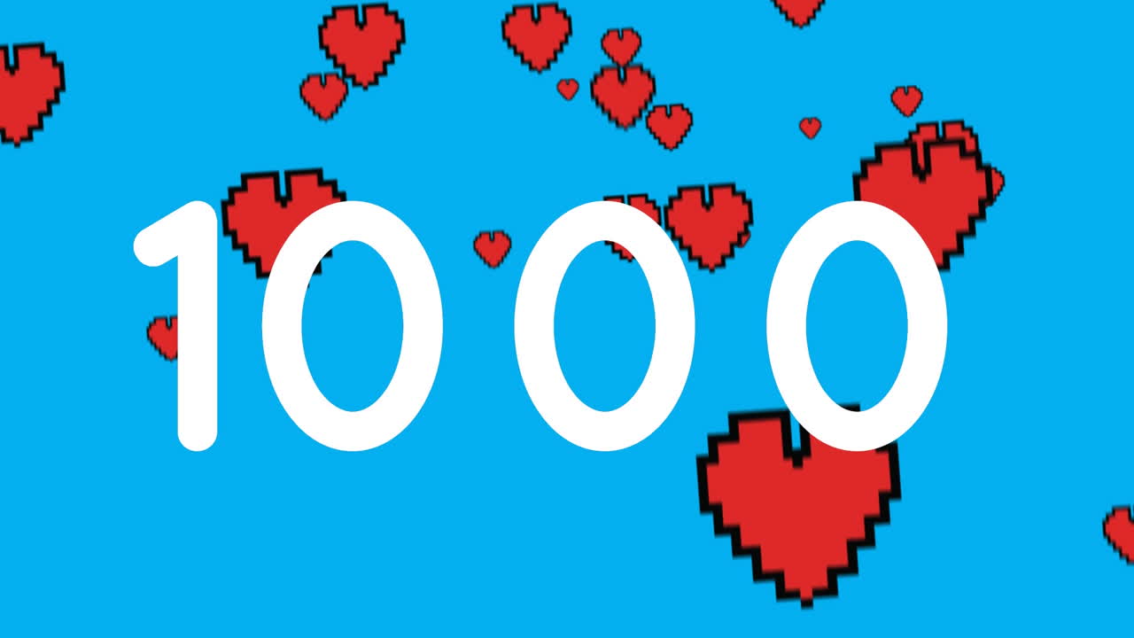 숫자와 심장 아이콘