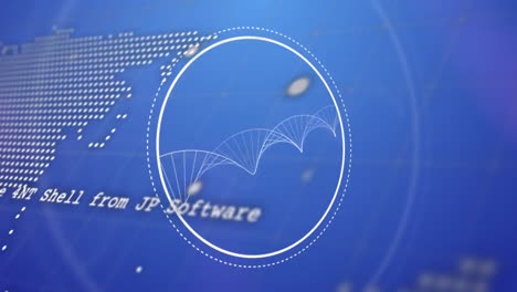 dna  ⁇ 의 애니메이션, 세계 지도 및 데이터 처리