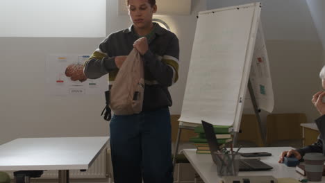 people in a classroom having a lecture