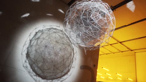 geometric sphere installation