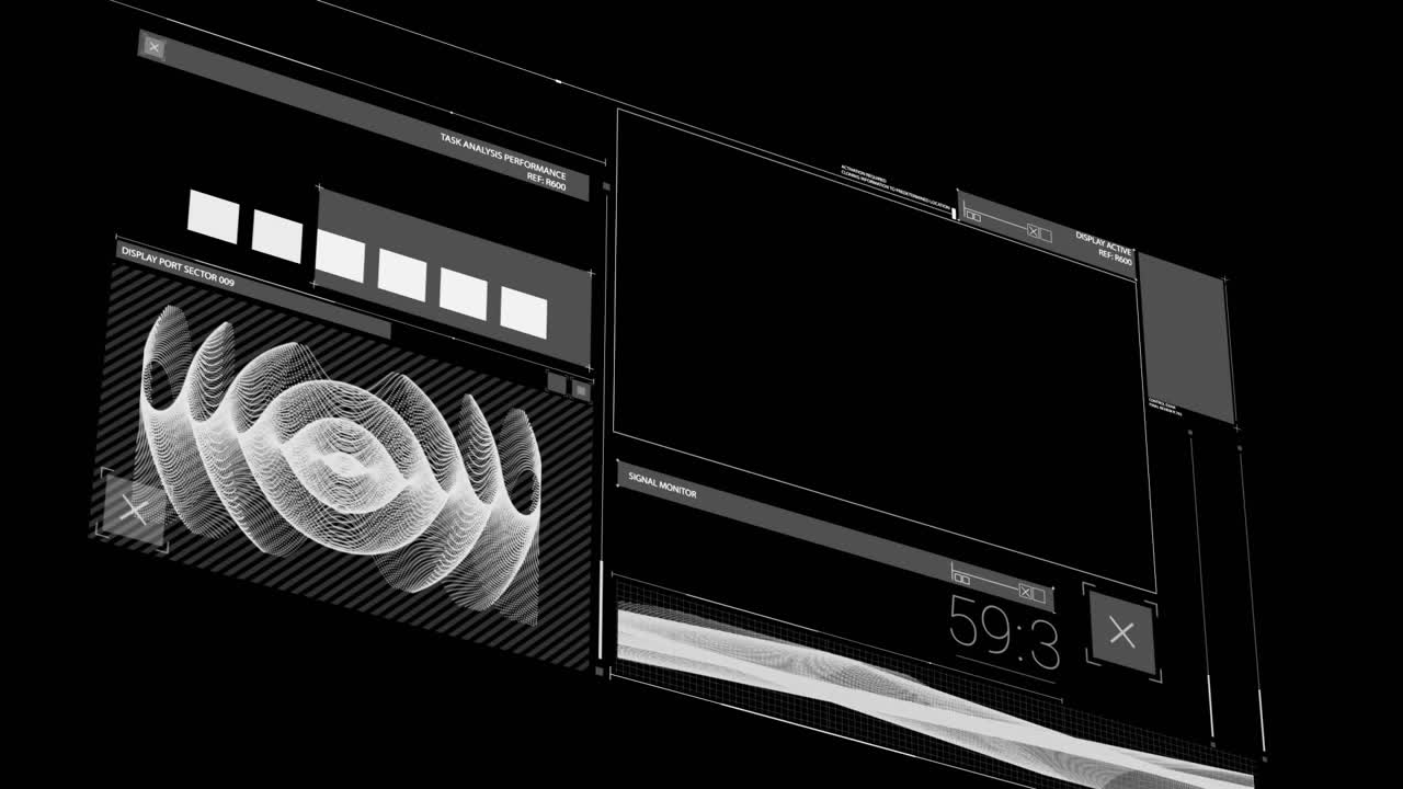 Animation of data processing over molecules