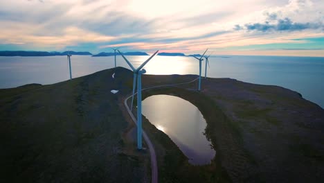 windmills for electric power production havoygavelen windmill park norway