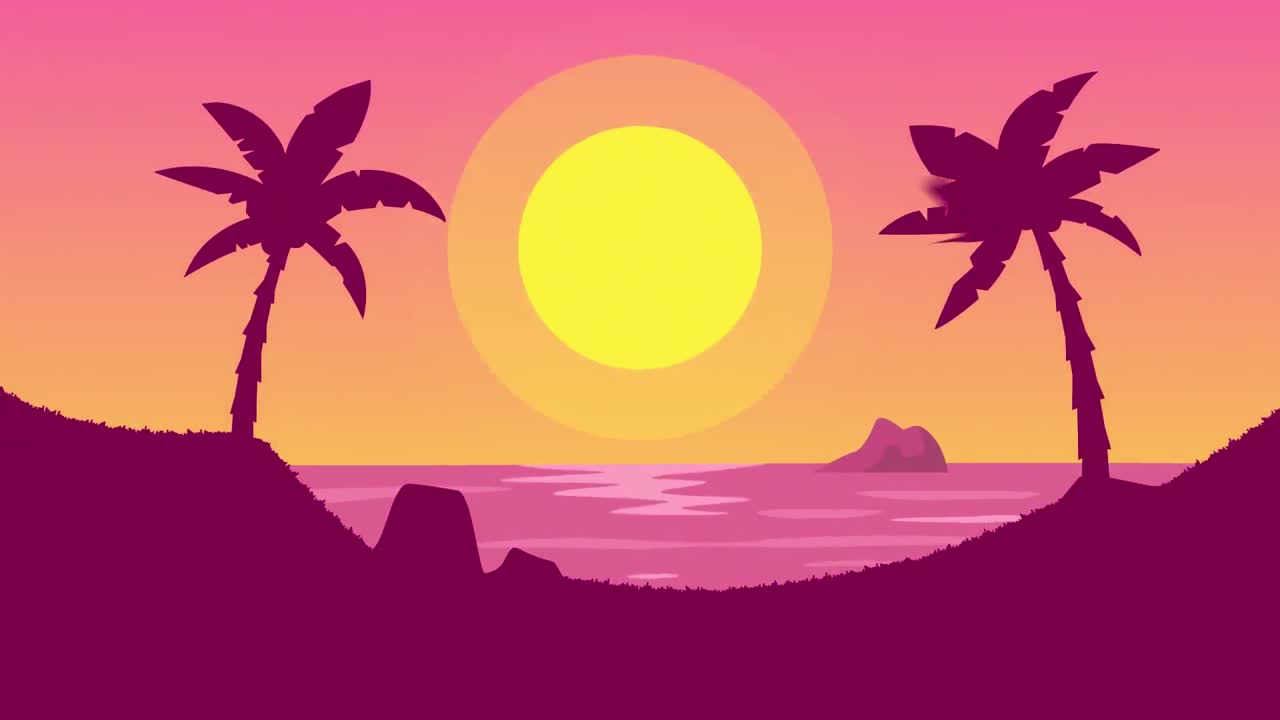 animación temática de vacaciones y vacaciones