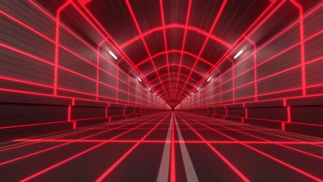 loop tunnel 80s retro tron future wireframe arcade road tube subway neon glow 4k