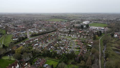 witham essex vivienda residencial reino unido drone alto punto de vista material de archivo 4k