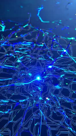 a futuristic video concept of a glowing circuit board video. live mobile wallpaper
