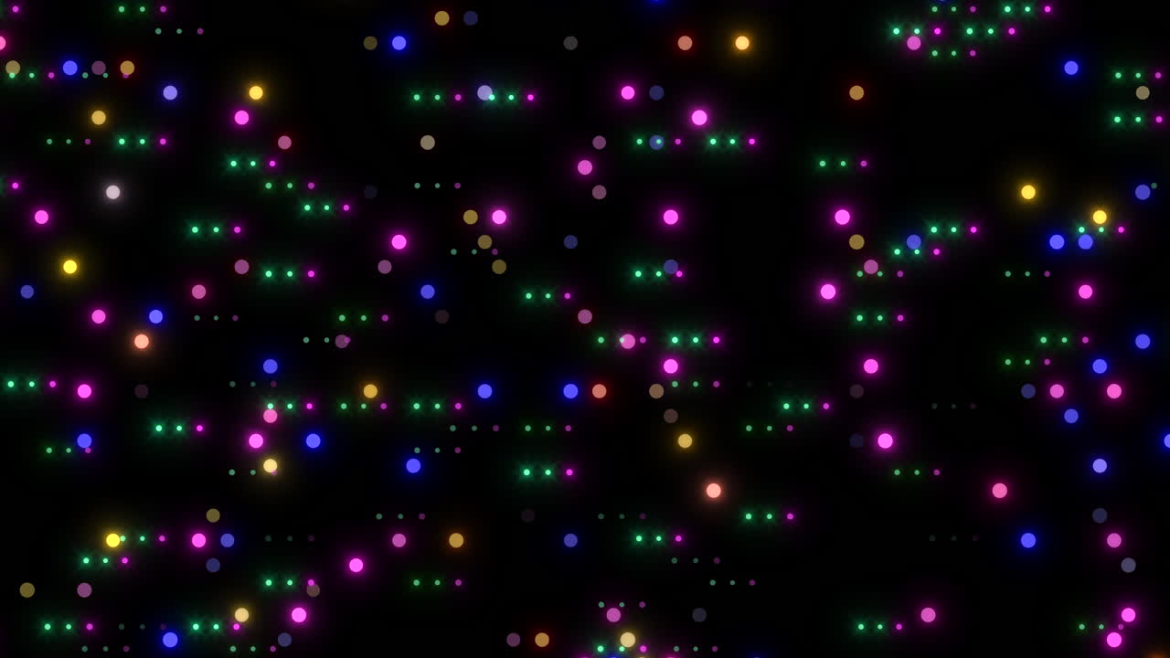 디지털 화면 의 줄 에 있는 무지개 점 패턴