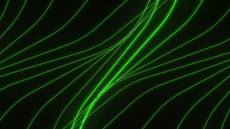 neon green waves pattern