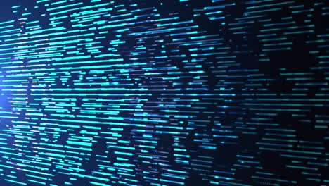 líneas de neón direccionales abstractas digitales tiras de líneas geométricas que fluyen en bucle fondo 4k 3d.