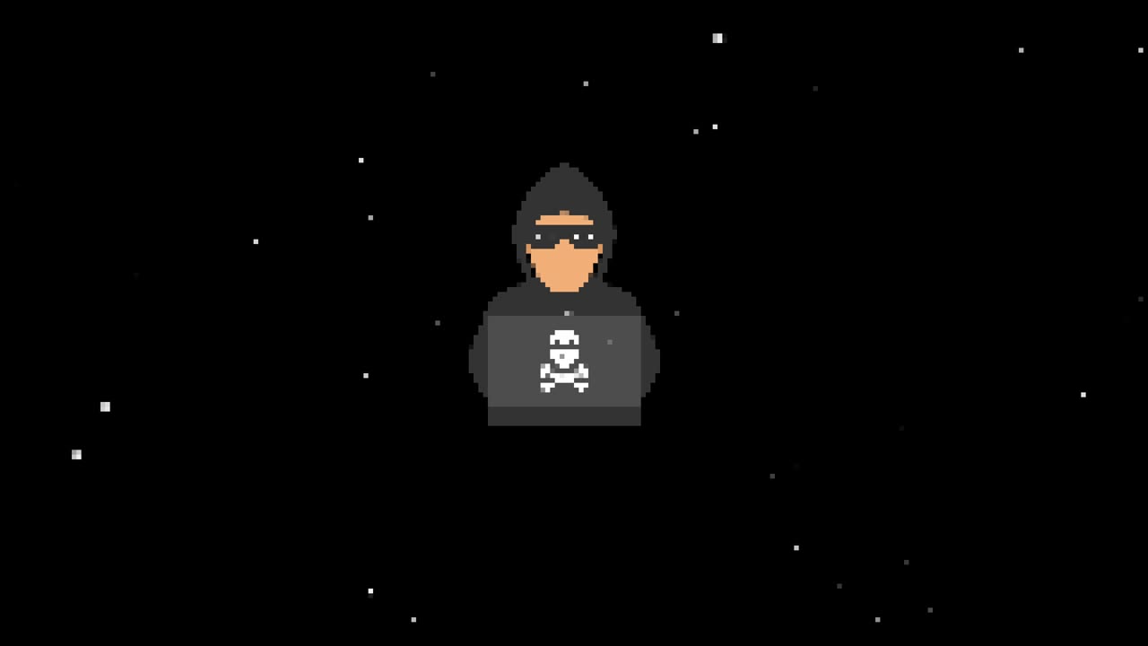 el icono del fallo del hacker está animado.