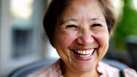 smiling senior woman