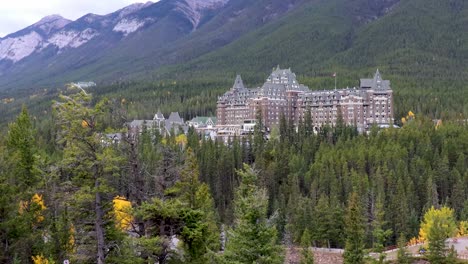 view of the majestic fairmont banff springs hotel, alberta, canada