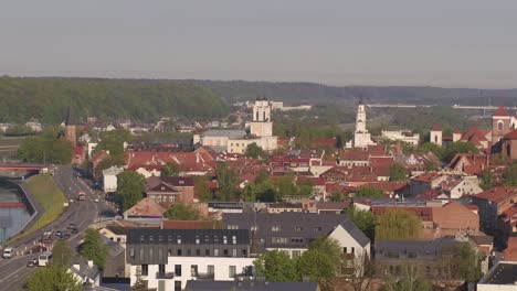 Panorama-Matutino-Del-Casco-Antiguo-De-Kaunas