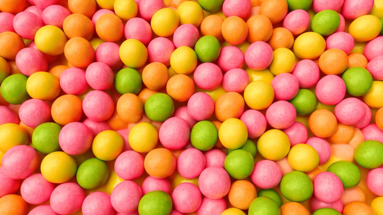 Fargerik bakgrunn med tyggegummikuler