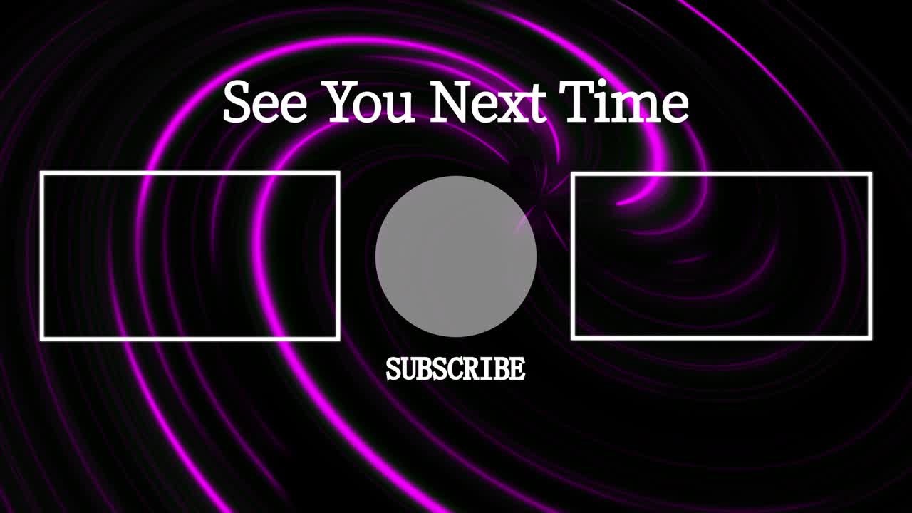 보르텍스 네온 엔드 카드 엔딩 스크린 모션 그래픽