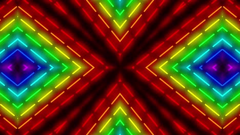 neon geometric pattern illumination animation motion graphics