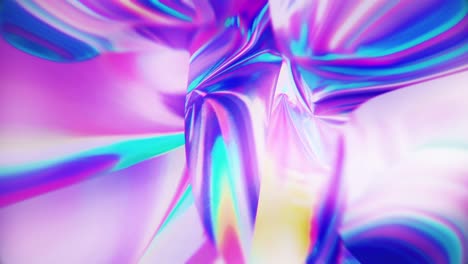 ciclo de fondo holográfico psicodélico abstractamente saturado