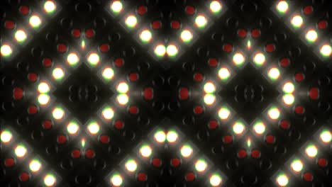 abstract geometric pattern with red and blue led lights