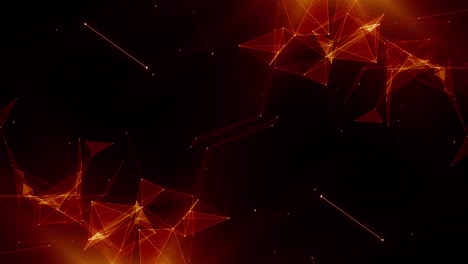 plexus abstracto de red títulos de tecnología ciencia de fondo bucle