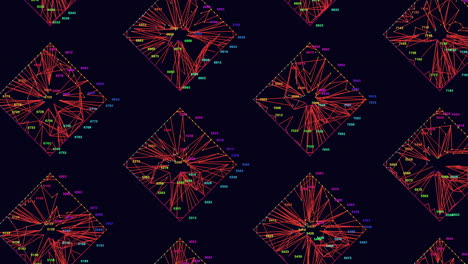 colorful lines and shapes are intricately woven into a geometric pattern resembling a vibrant diamond in this captivating image