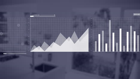 animación de las estadísticas y procesamiento de datos en la oficina