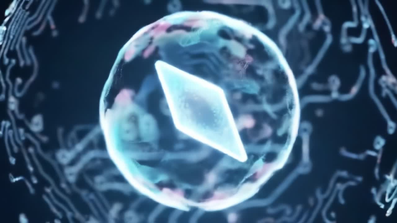 A Captivating Glimpse of a Futuristic Digital Sphere Surrounded by Intricate Circuit Patterns, Emphasizing Innovation and Technology in the Modern Era