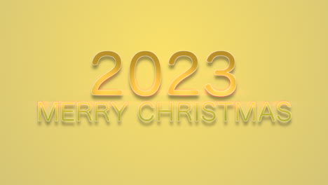 2023-Jahre-Und-Frohe-Weihnachten-Mit-Fliegendem-Gold-Glitzert-Auf-Gelbem-Farbverlauf