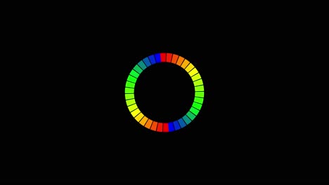 rueda de color animada girando para gráficos y videos de fondo