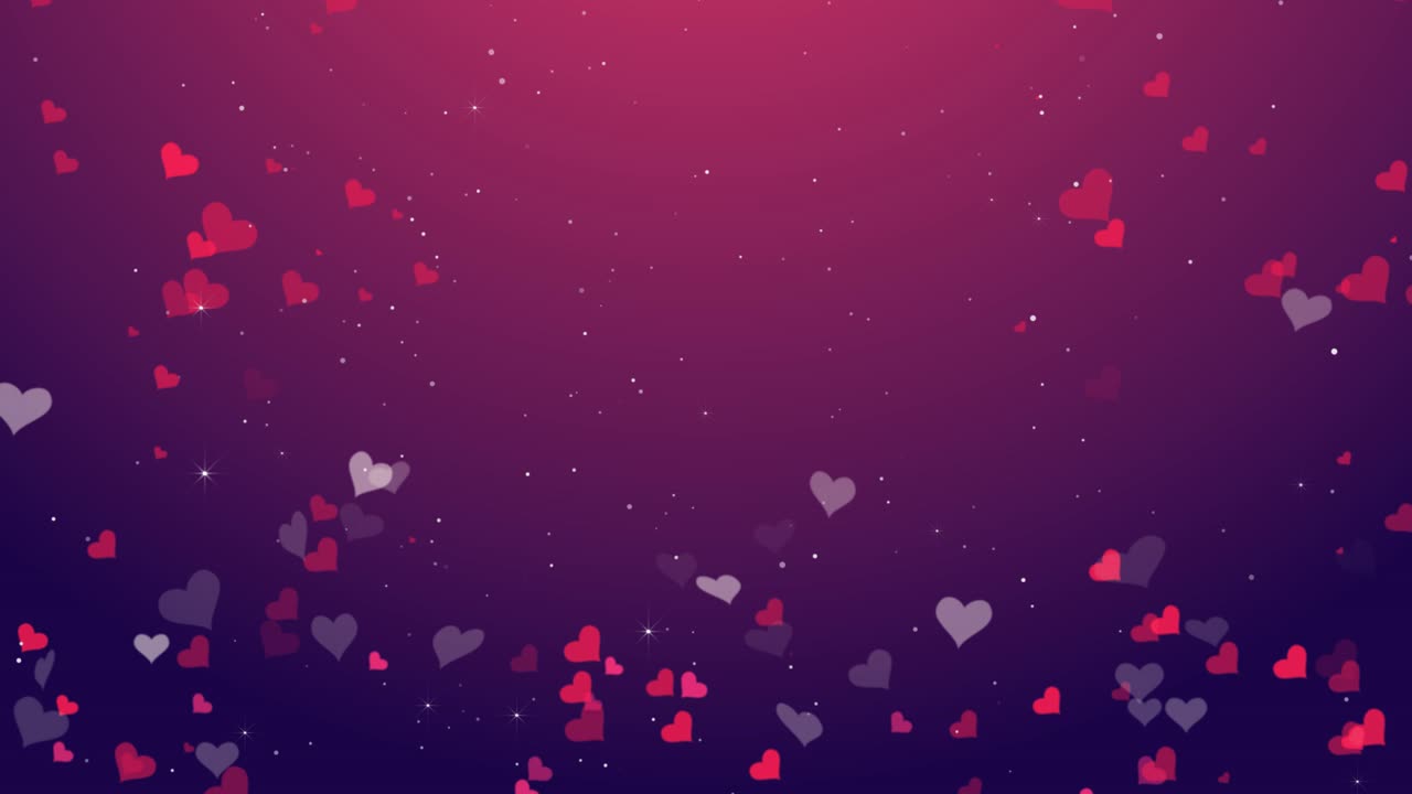 Floating heart shapes anniversary 14 february design element valentines day hearts and bokeh red 4k