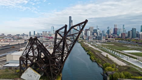 aerial view ascending in front of the st