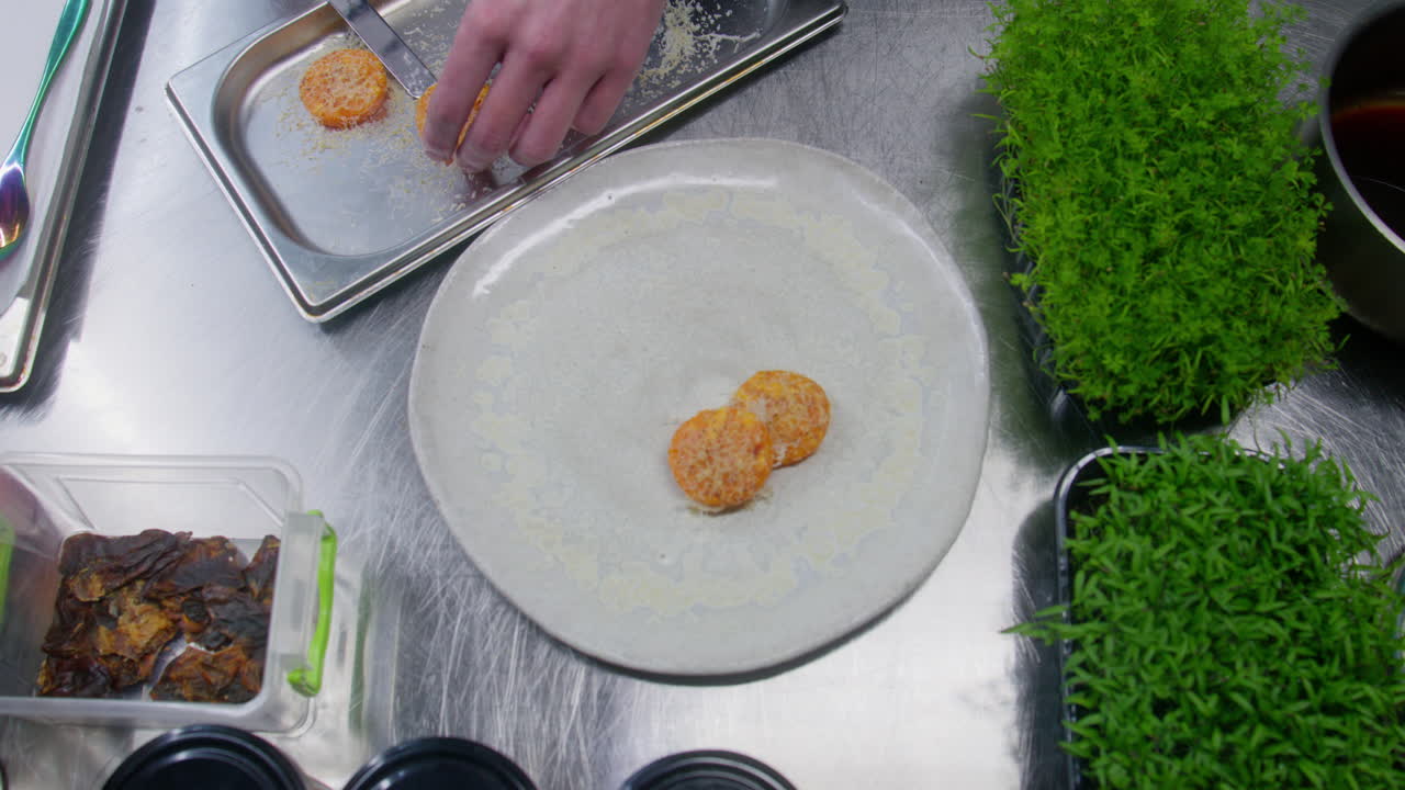 Chef preparing a modern dish
