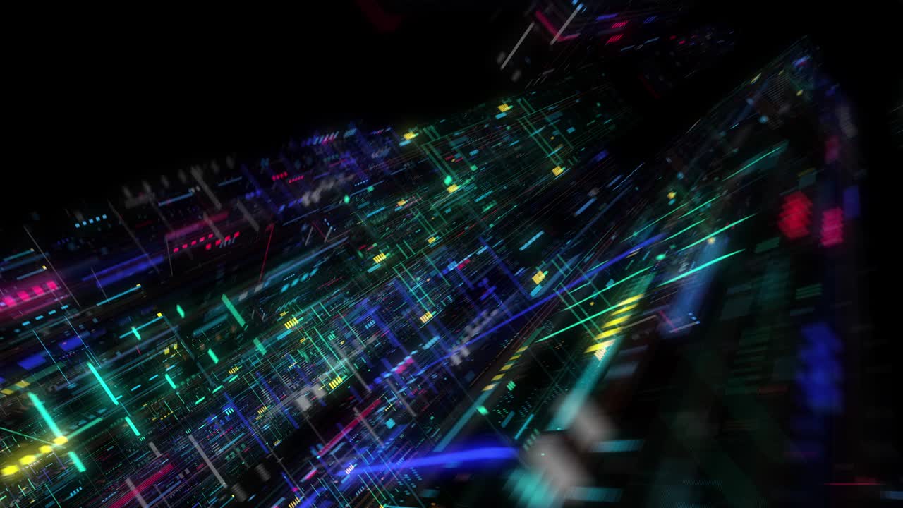 Seamless loop global connection business cloud computing service, big data visualization. Blockchain.