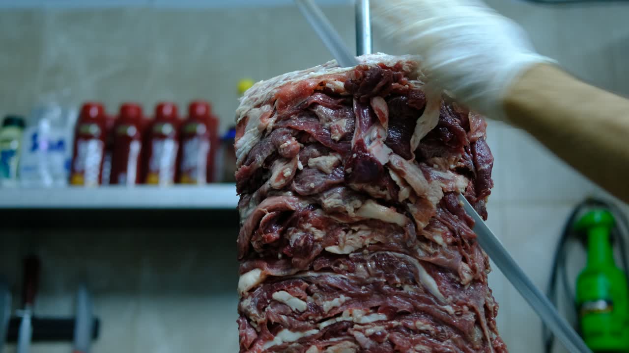 Processo di preparazione del Doner