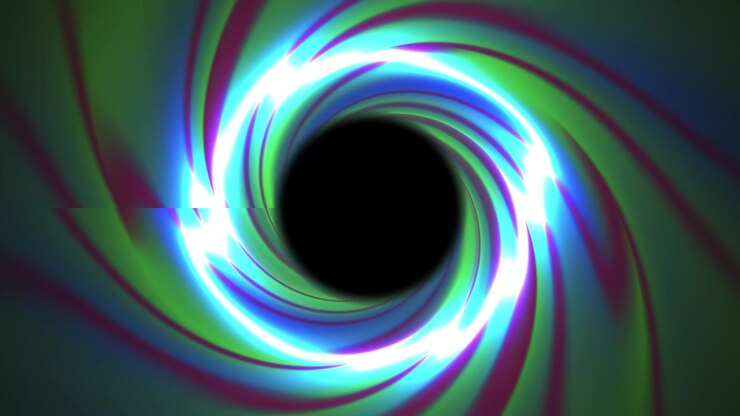 Abstract Glowing Neon Vortex Tunnel Animation