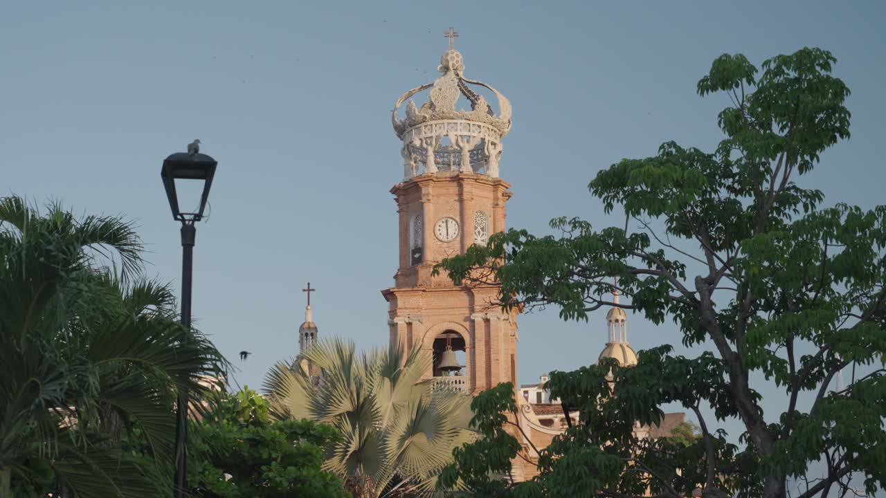 Church with Crowned Clock Tower