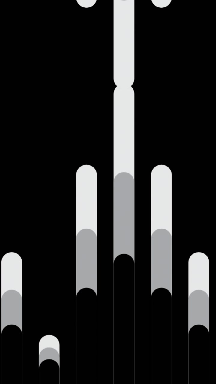 Digital animation of white and grey multiple lines moving against black background