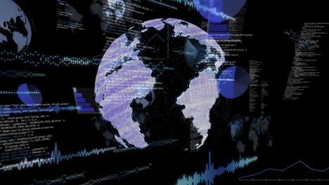 Animación-Del-Globo-Terráqueo-Y-Procesamiento-De-Datos.