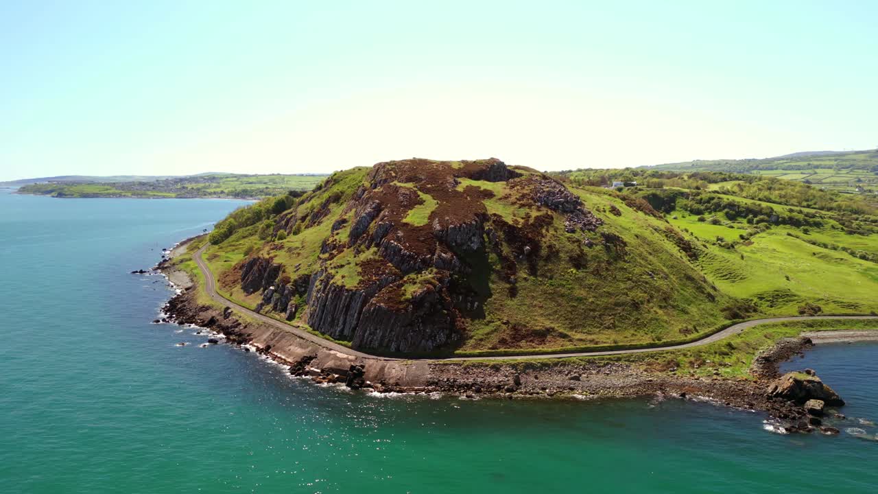 Revealing aerial video of the Causeway Coastal Route on a bright and sunny day. Filmed in Ballygally in 4K, 60FPS and with Rec800 color.