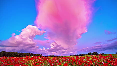 Poppy-field