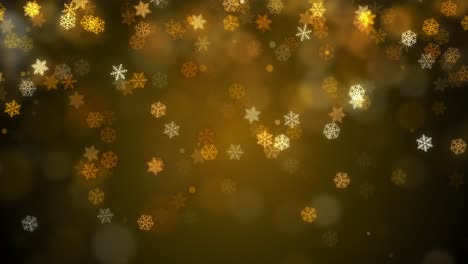 Schneeflocken-Bokeh-Hintergrund-Weihnachtsthema