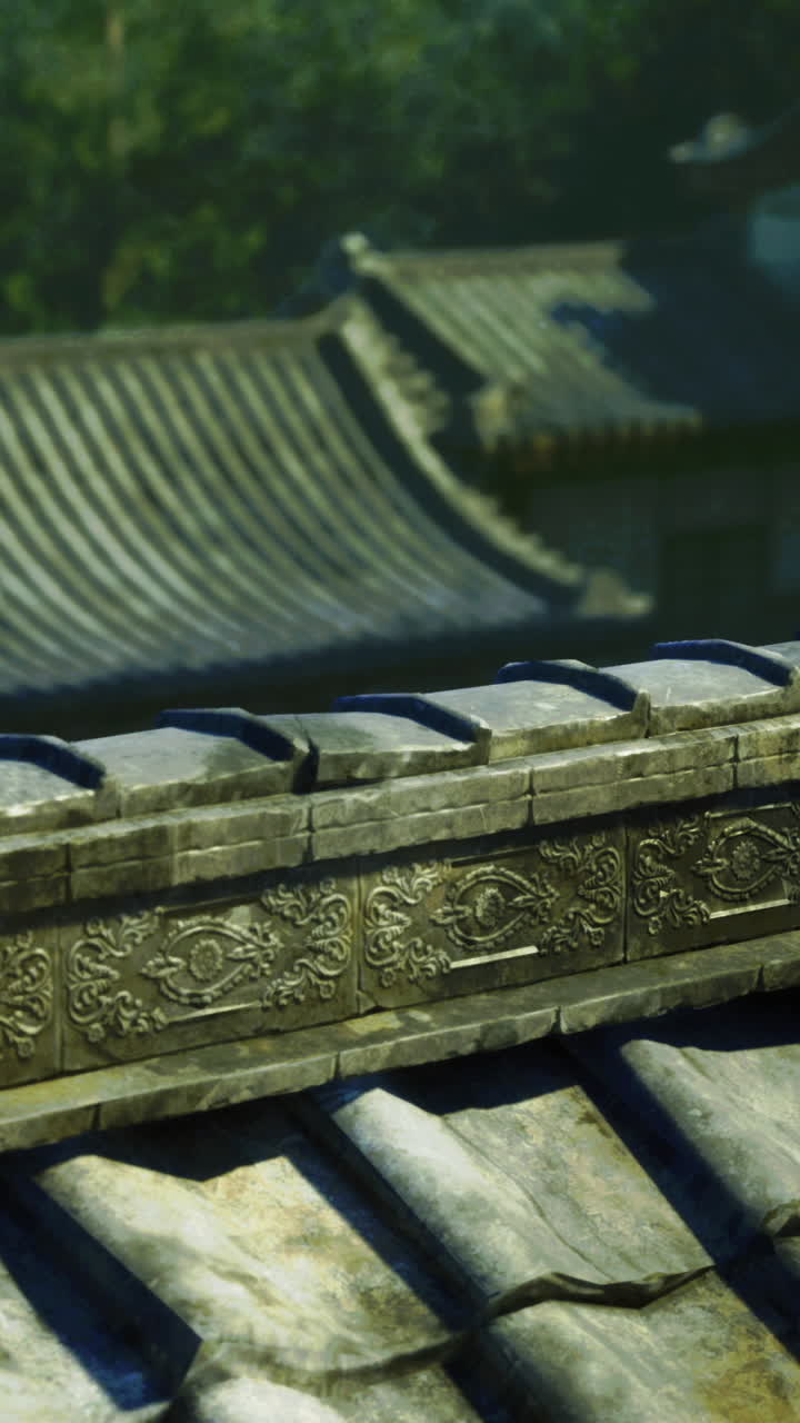 Traditional architecture showcases intricate details in a serene location