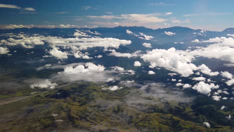 panoramic view finisterre mountain range, papua new guinea aerial