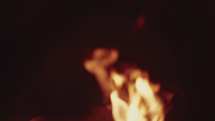 Blurred Fire in the Night